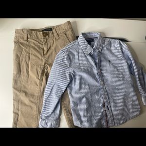 Tommy toddler boy pants and shirt